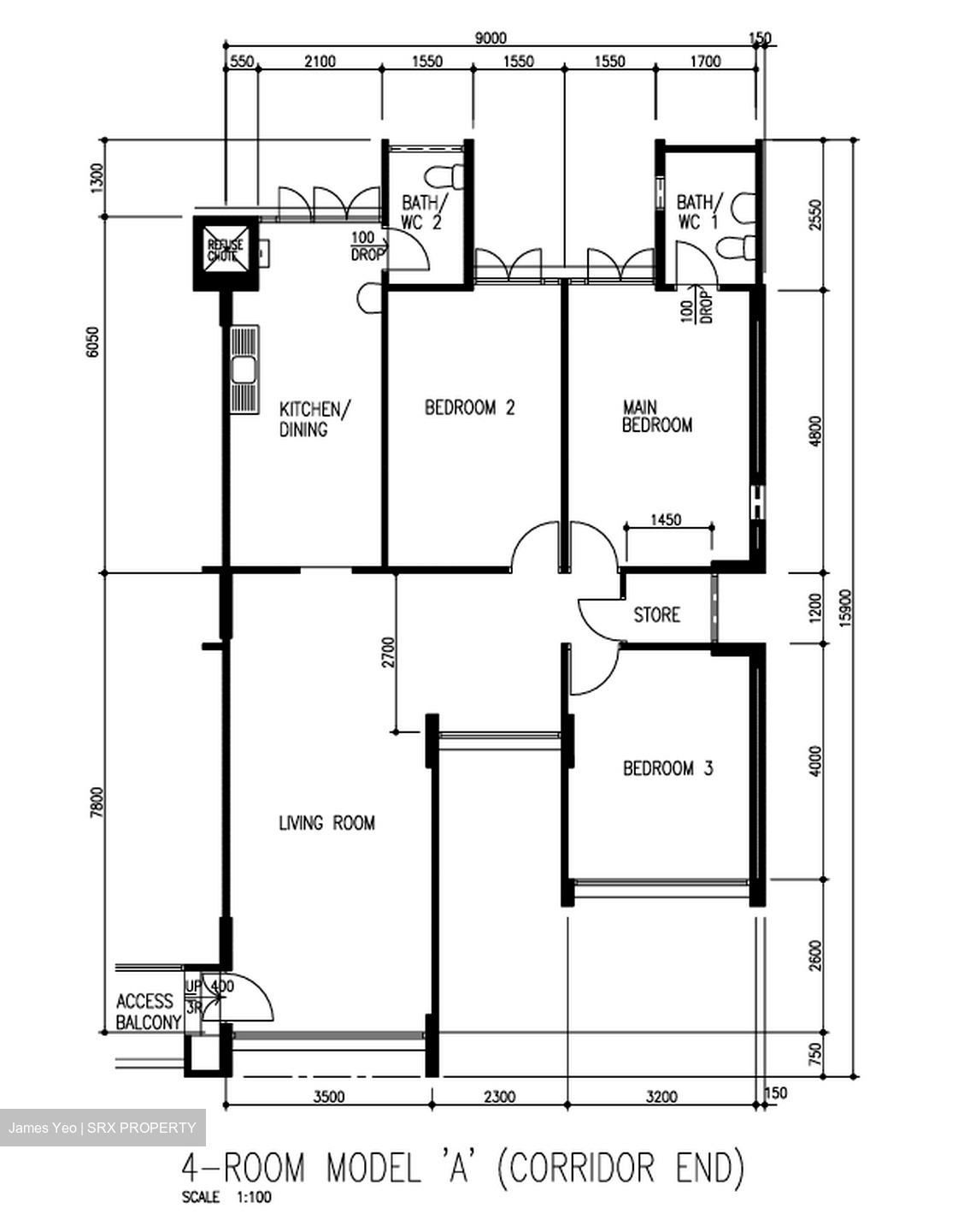 Blk 132 Yishun Street 11 (Yishun), HDB 4 Rooms #541544111